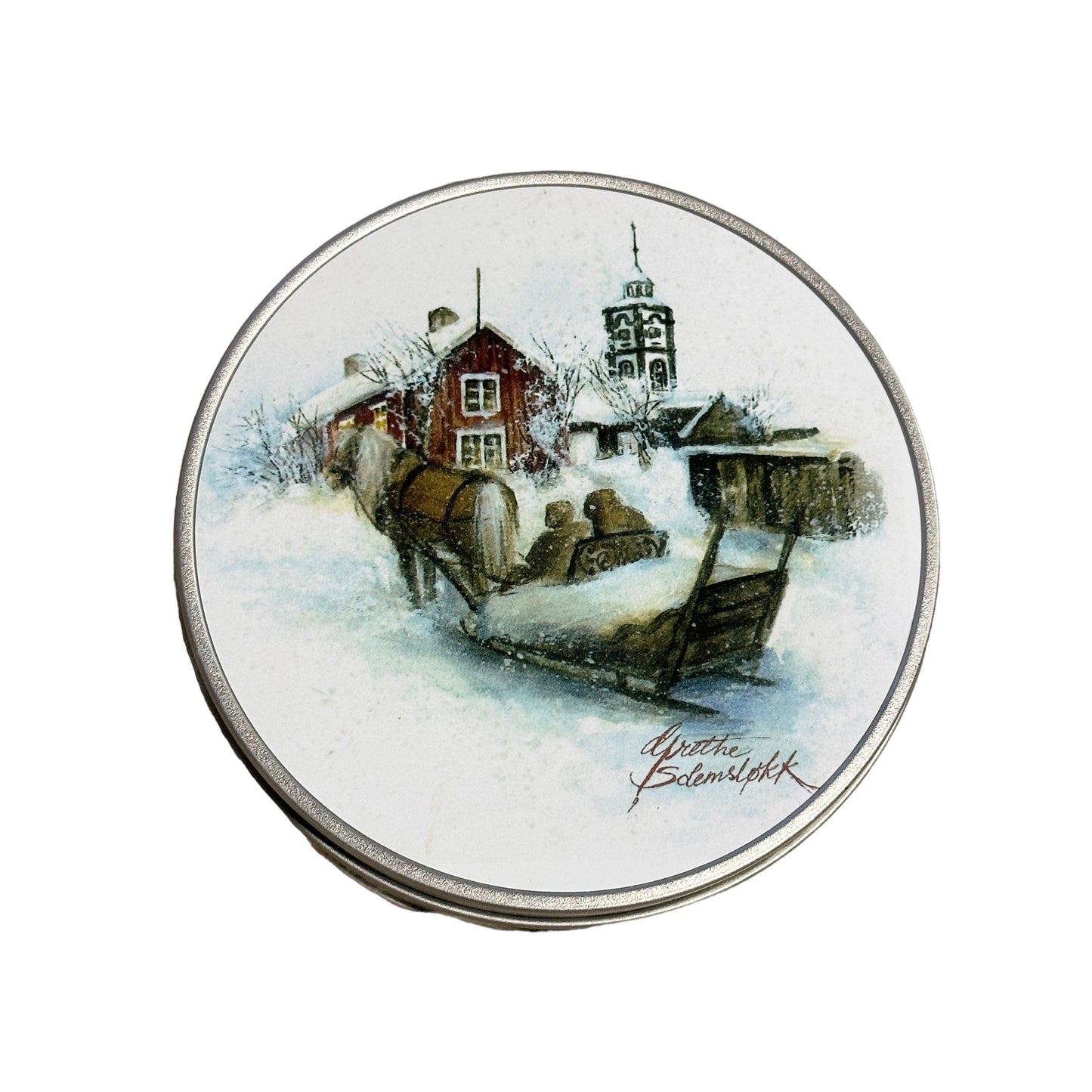 Boks 3 stk i sett Dompap, julenek og Røros