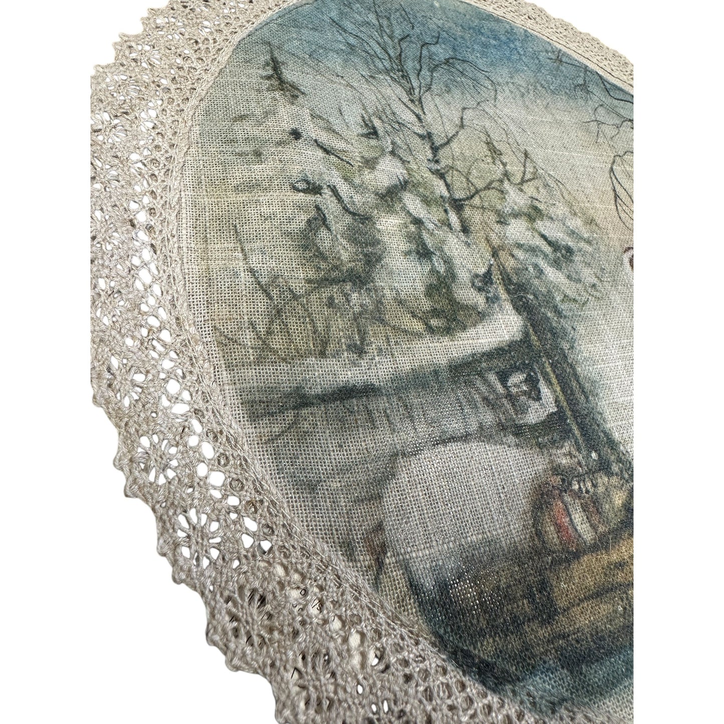 Brikke "Nissebesøk" -Ø 30cm