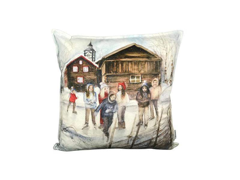 Pute "Barn på skøyter"