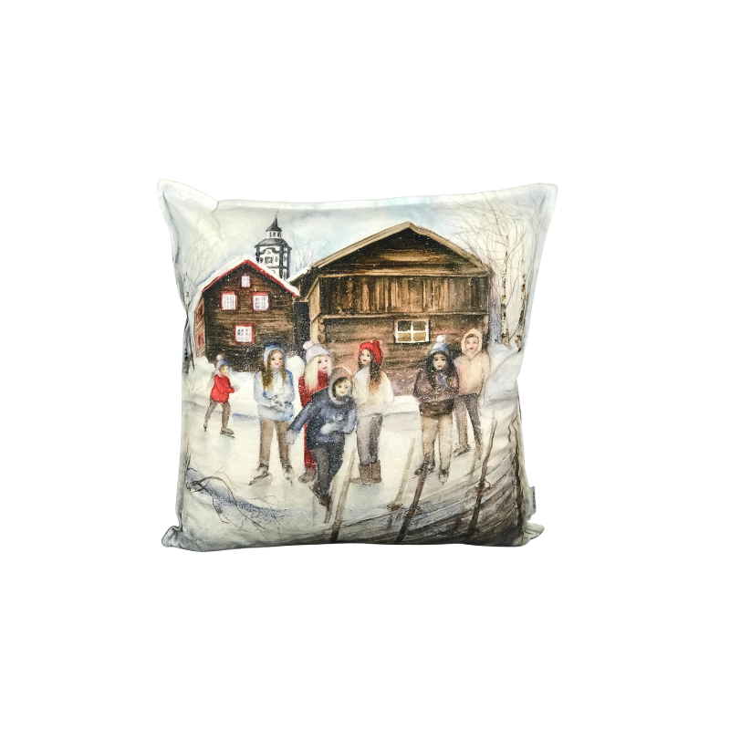 Pute "Barn på skøyter"