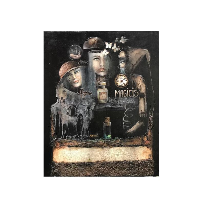 "Magicis" - Trykk på metallplate.