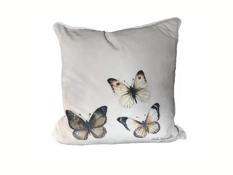 Putetrekk Creme - Schmetterling