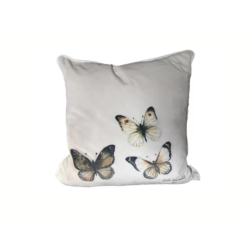 Putetrekk Creme - Schmetterling