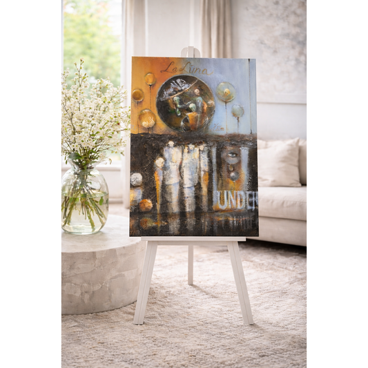 "La Luna"  -Trykk på lerret – 50 × 70 cm